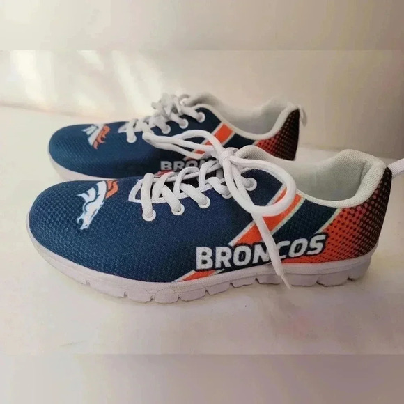 Denver Broncos NFL Women's Athletic Sneakers Size 10 - Picture 1 of 5
